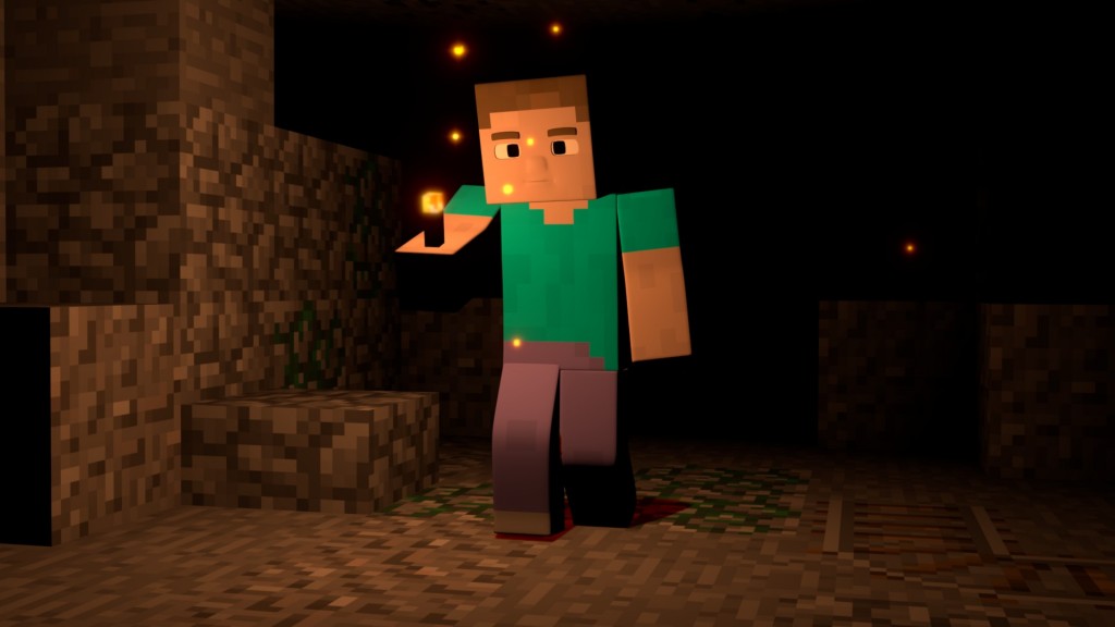 Minecraft Cave Scene preview image 1
